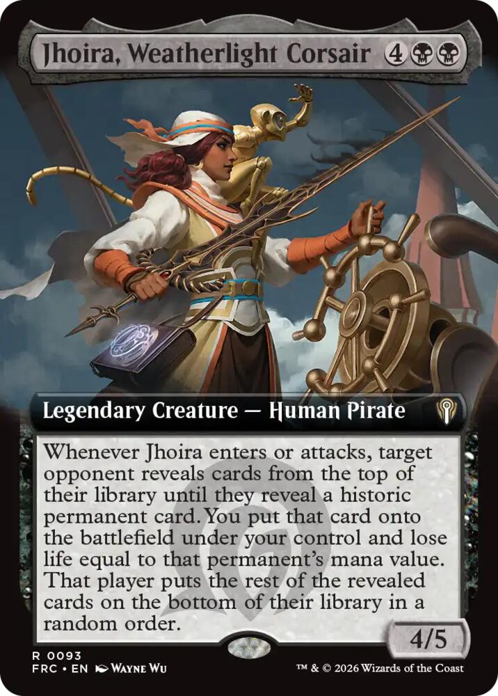 Jhoira, Weatherlight Corsair (Extended Art) - Commander: Reality Fracture (FRC) 93