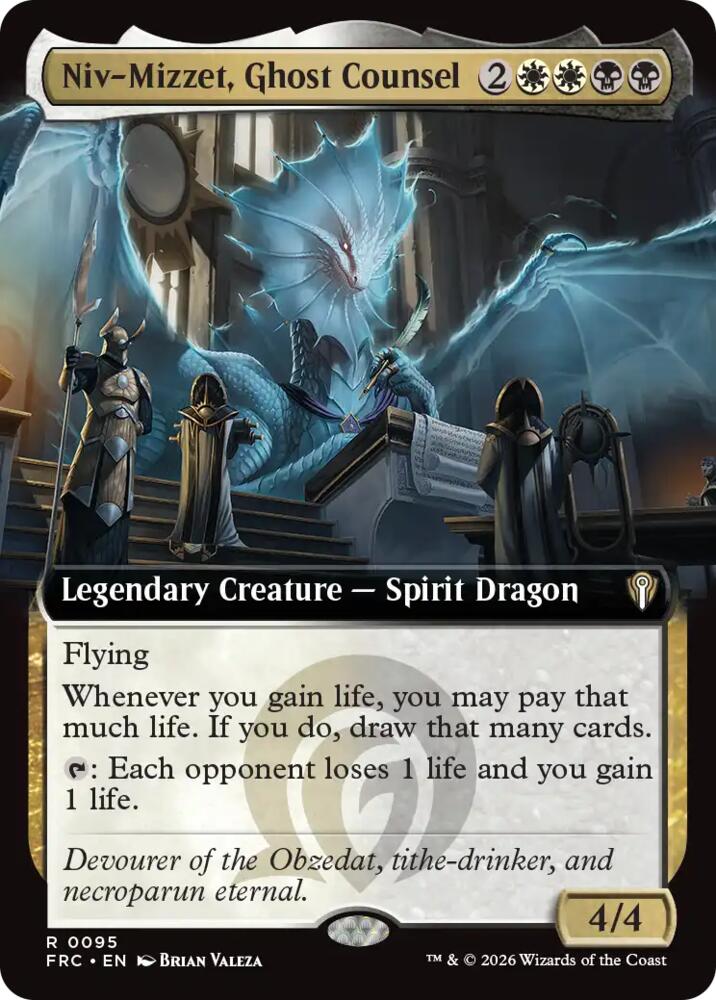 Niv-Mizzet, Ghost Counsel (Extended Art) - Commander: Reality Fracture (FRC) 95