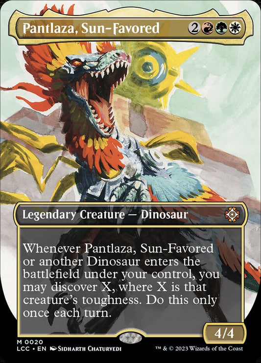 Pantlaza, Sun-Favored (Borderless) - Commander: The Lost Caverns of Ixalan (LCC)