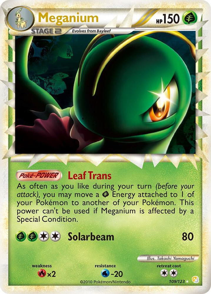 Meganium Prime 109/123 - HeartGold SoulSilver
