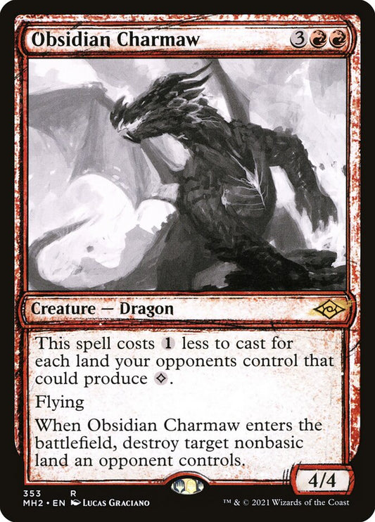 Obsidian Charmaw (Showcase) - Modern Horizons 2 (MH2) - FOIL