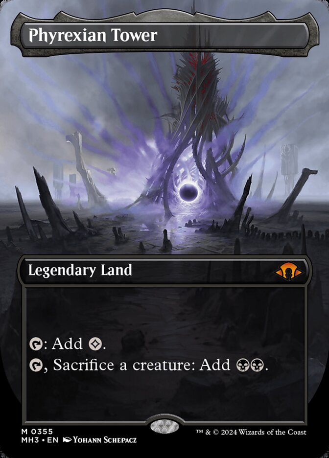 Phyrexian Tower (Borderless) - Modern Horizons 3 (MH3) - FOIL