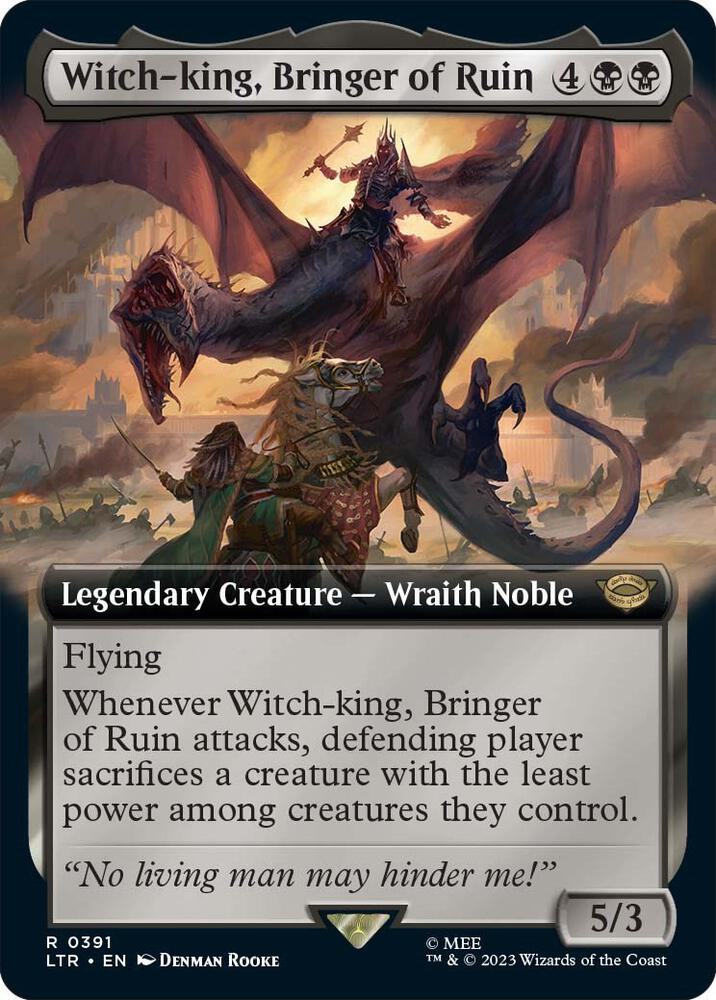 Witch-king, Bringer of Ruin (Extended Art) - Universes Beyond: The Lord of the Rings: Tales of Middle-earth (LTR) 391