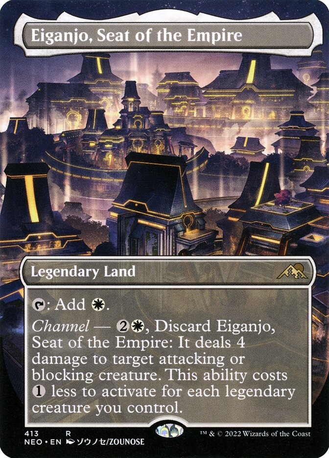Eiganjo, Seat of the Empire (Borderless) - Kamigawa: Neon Dynasty (NEO)
