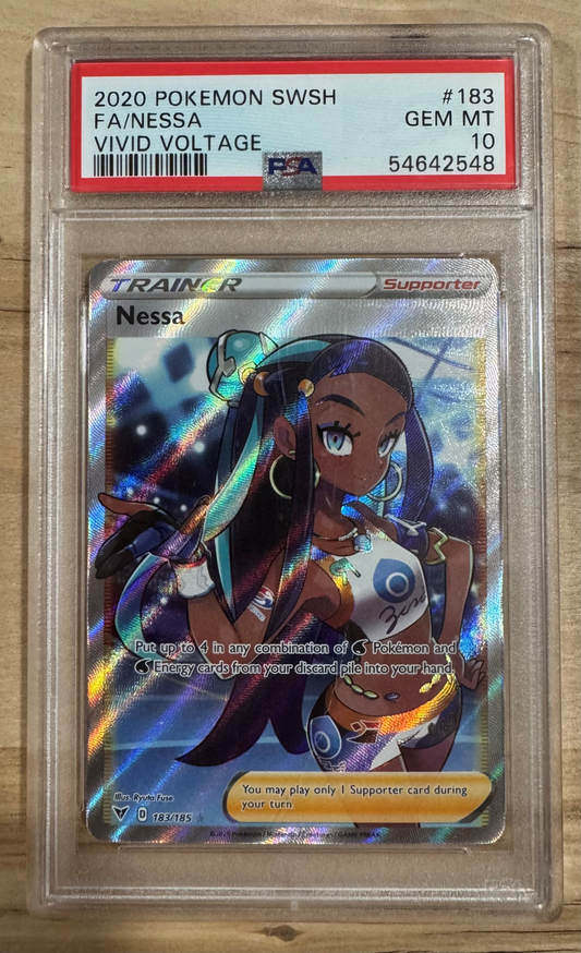 Nessa (Full Art) - SWSH04: Vivid Voltage - PSA 10