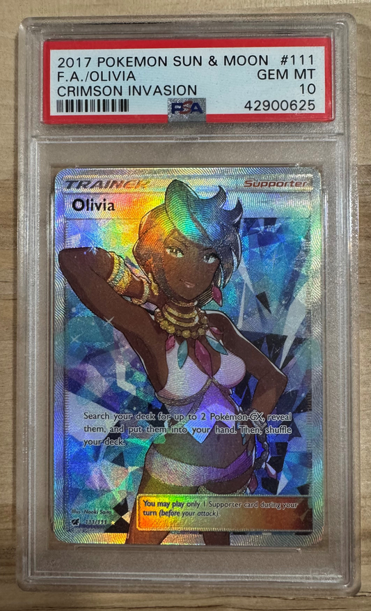 Olivia (Full Art) - SM - Crimson Invasion - PSA 10