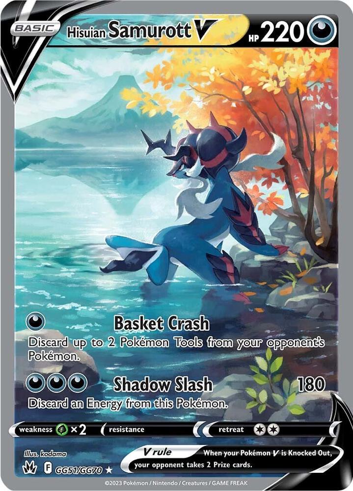 Hisuian Samurott V - GG51/GG70 - Crown Zenith: Galarian Gallery (CRZ:GG)