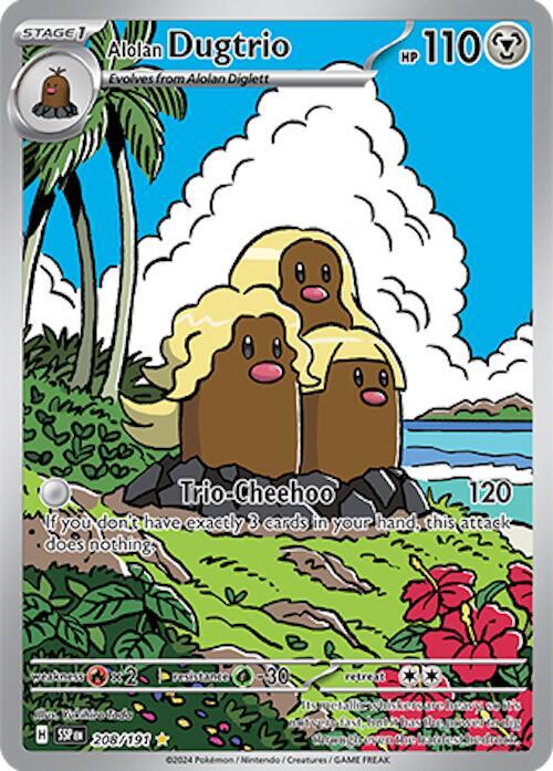 Alolan Dugtrio - 208/191 - Surging Sparks (SSP)