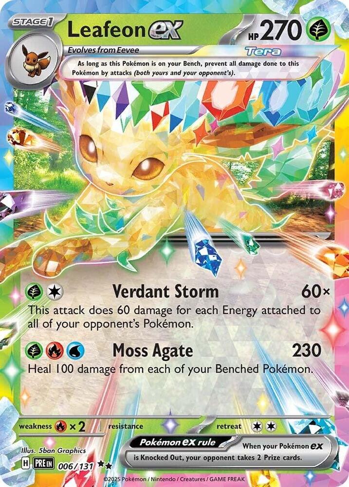 Leafeon ex - 006/131 - Prismatic Evolutions (PRE)