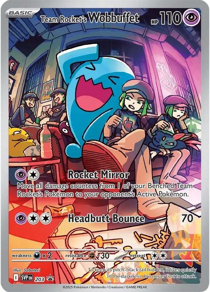 Team Rocket's Wobbuffet - 203 - Scarlet & Violet Promo Cards (SVP)