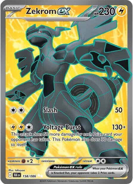Zekrom ex - 158/086 - Black Bolt (BLK)