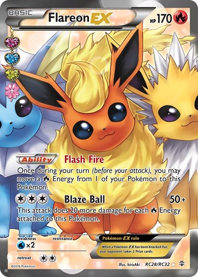 Flareon EX (Full Art) RC28/RC32 Standard