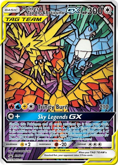 Moltres & Zapdos & Articuno GX SM210 Standard