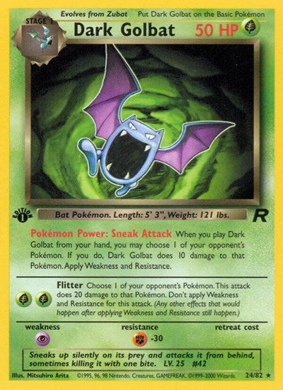 Dark Golbat (24) 24/82 1st Edition