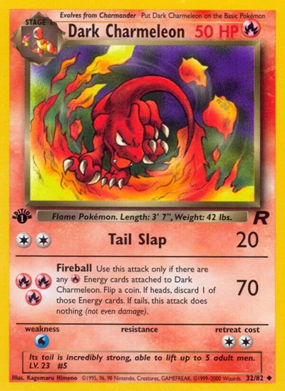 Dark Charmeleon 32/82 1st Edition
