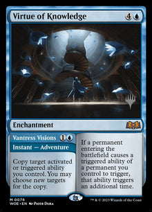 Virtue of Knowledge - Promo Pack: Wilds of Eldraine (PPWOE)