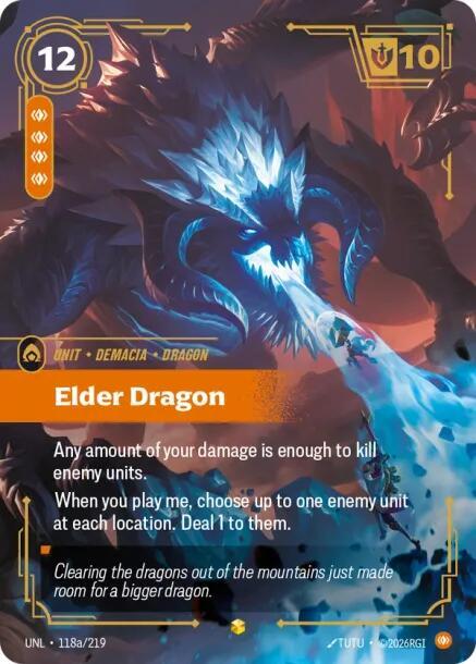 Elder Dragon (Alternate Art) - 118a/219 - Unleashed (UNL)