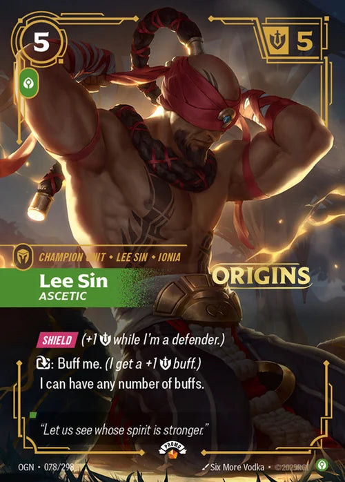 Lee Sin - Ascetic - Riftbound Organized Play Promotional Cards (OPP)