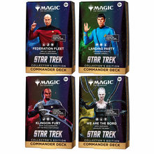 All four Star Trek Collector's Edition Commander decks