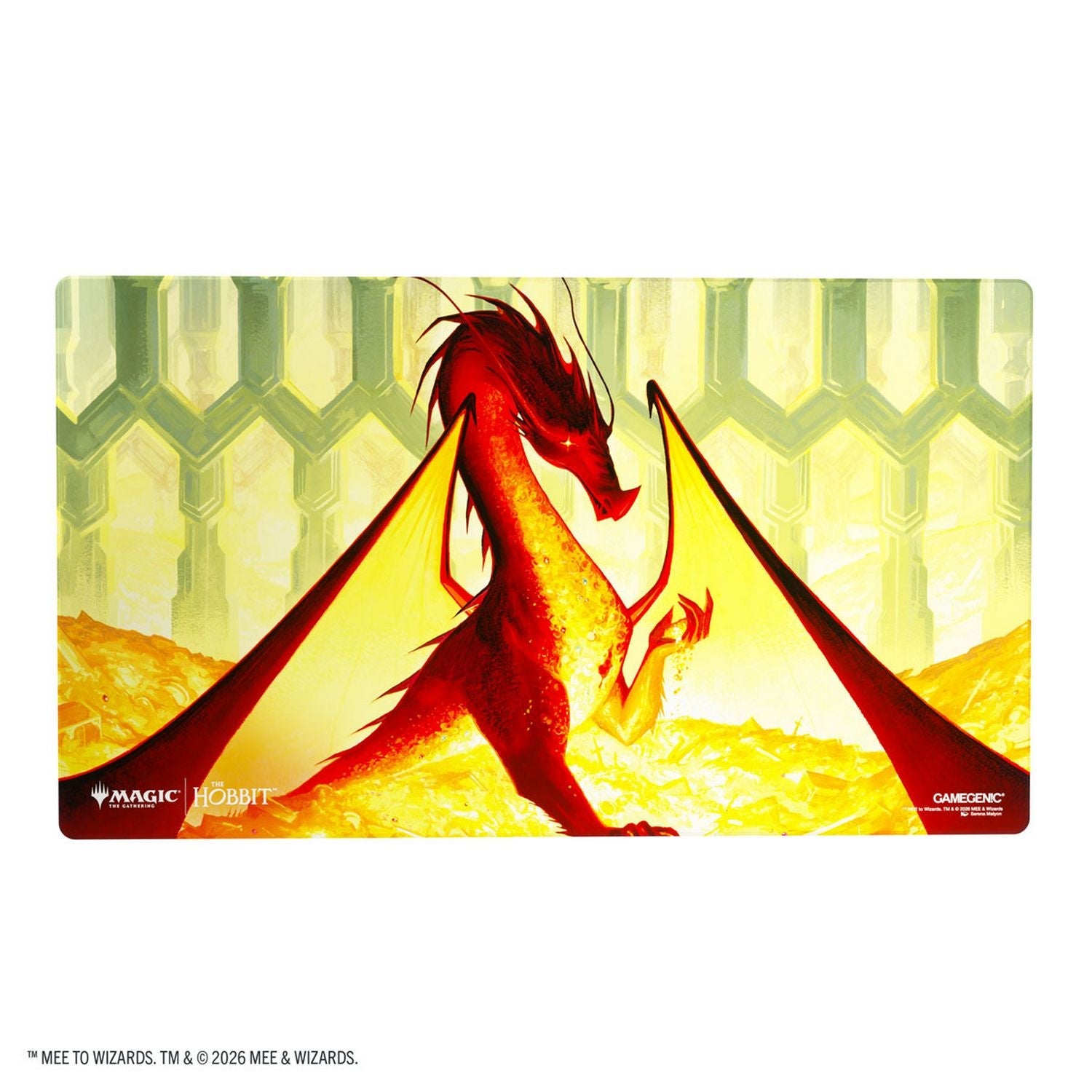GameGenic MTG Shiny Playmat - The Hobbit - Smaug the Golden