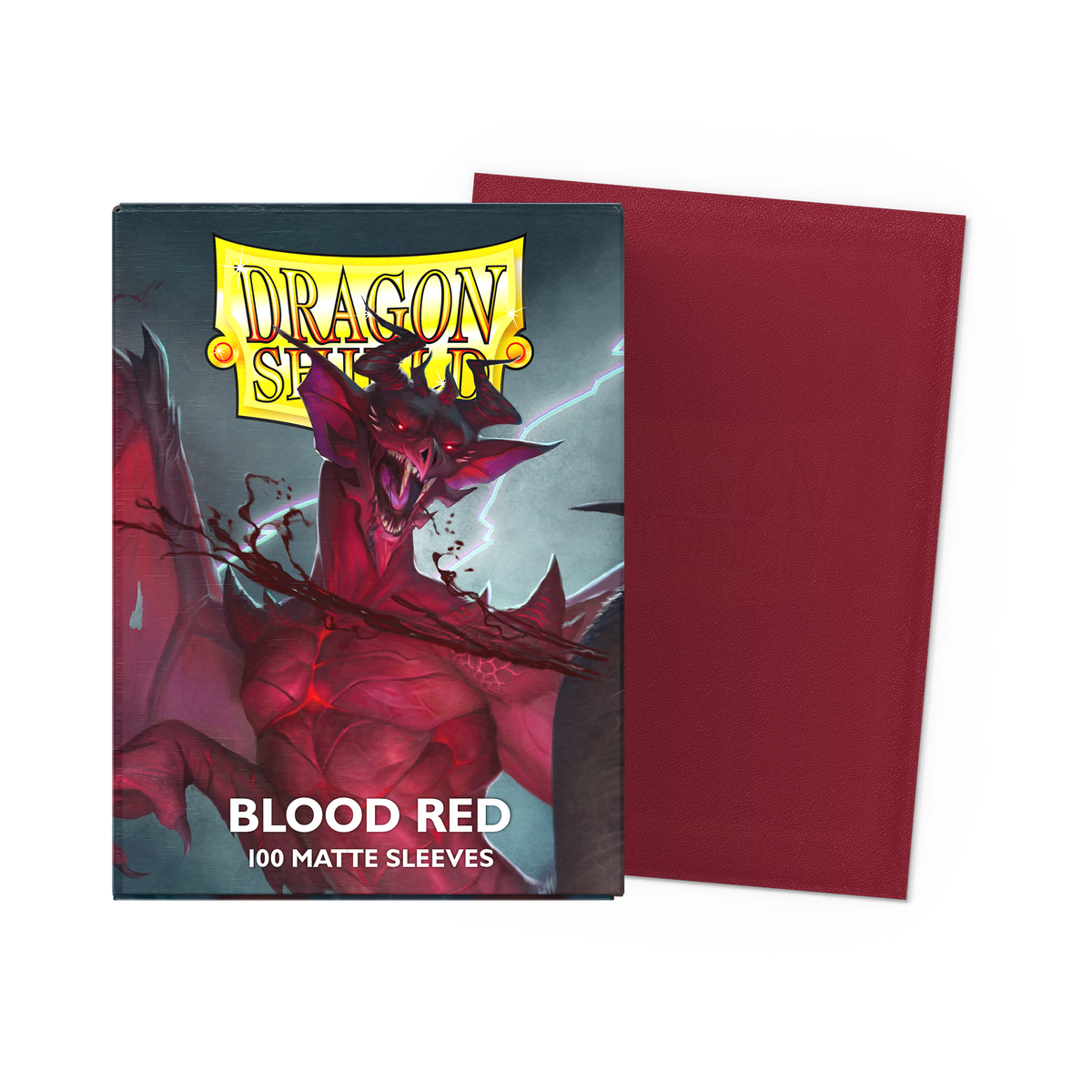 Matte Blood Red Dragon Shield sleeves