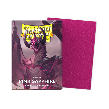 Matte Pink Sapphire Dragon Shield sleeves
