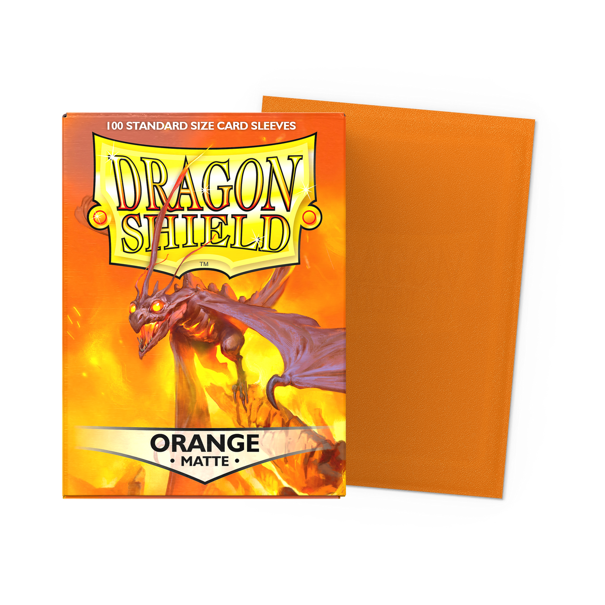 Matte Orange Dragon Shield sleeves