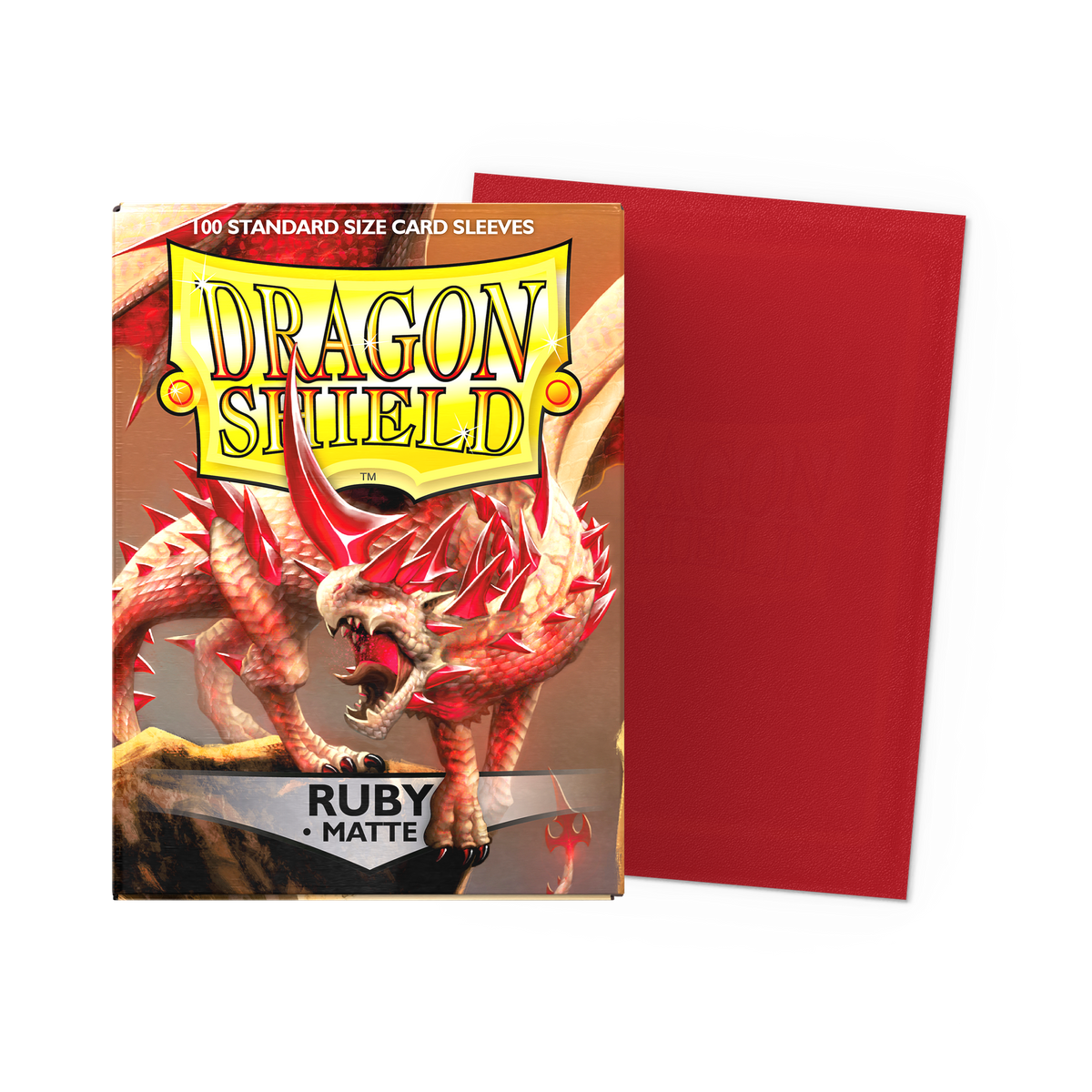 Matte Ruby Dragon Shield sleeves