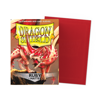 Matte Ruby Dragon Shield sleeves
